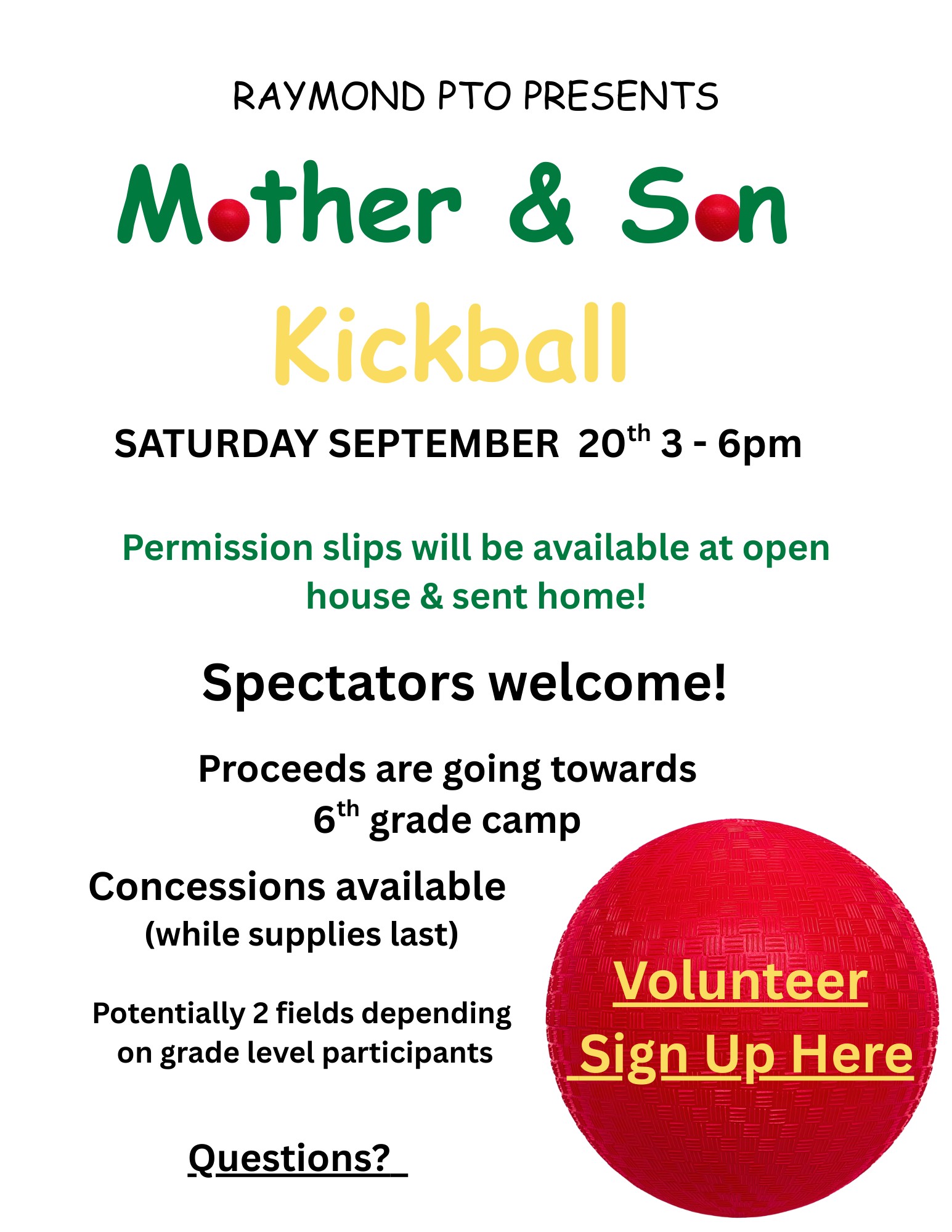 Mother & Son Kickball Event